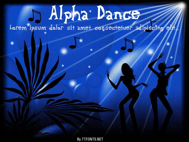 Alpha Dance example